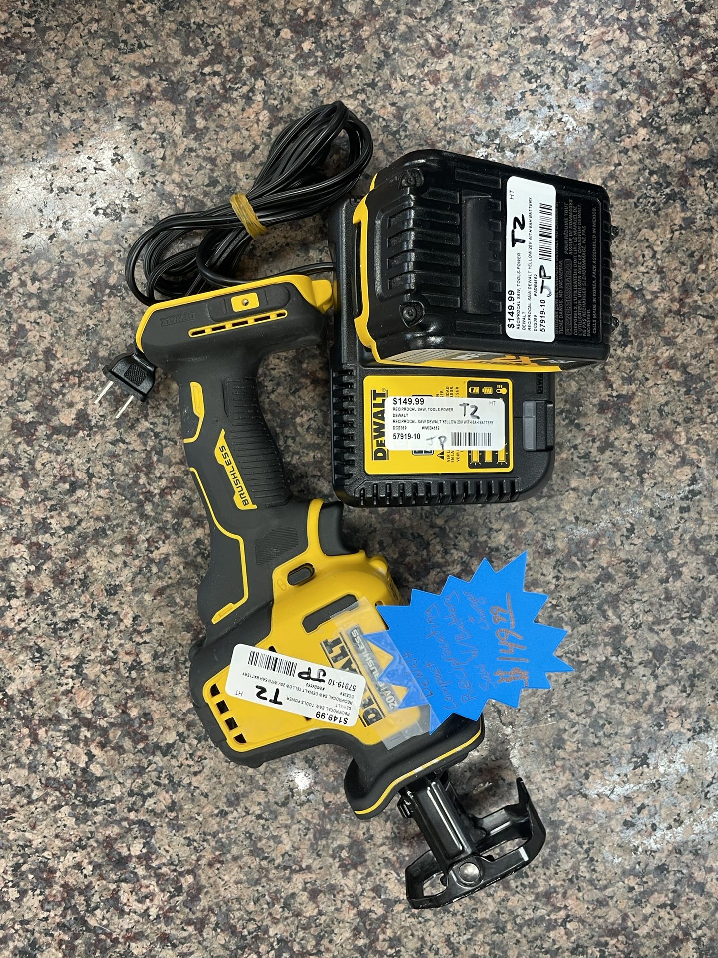 Dewalt 20v Compact Reciprocating Saw w/Battery+Charger