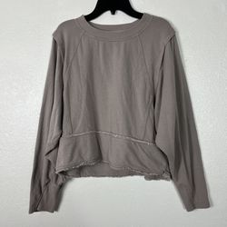 Free People Movement Where the wind Blows Sweatshirt raglan relaxed soft grey