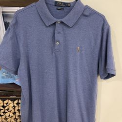 Mens Light Blue XL Polo Shirt