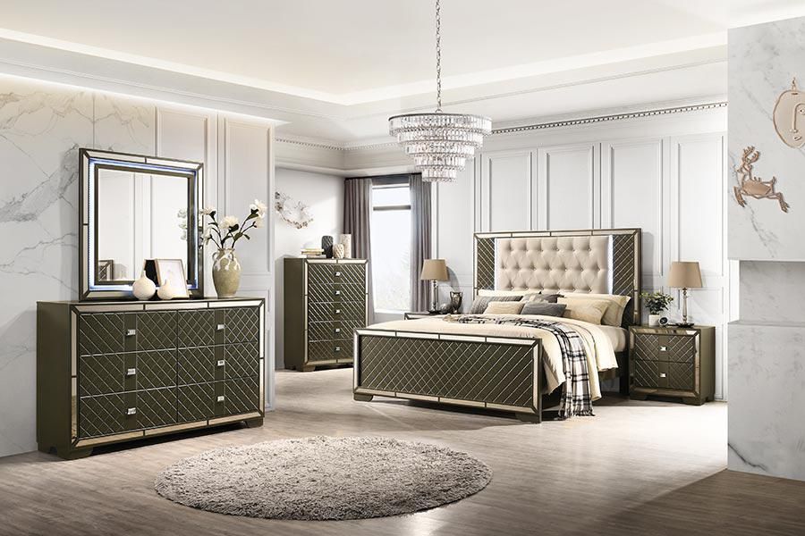 Brand New Queen Size Bed With Nightstand Dresser Mirror $1799.financing  Available No Credit Needed 