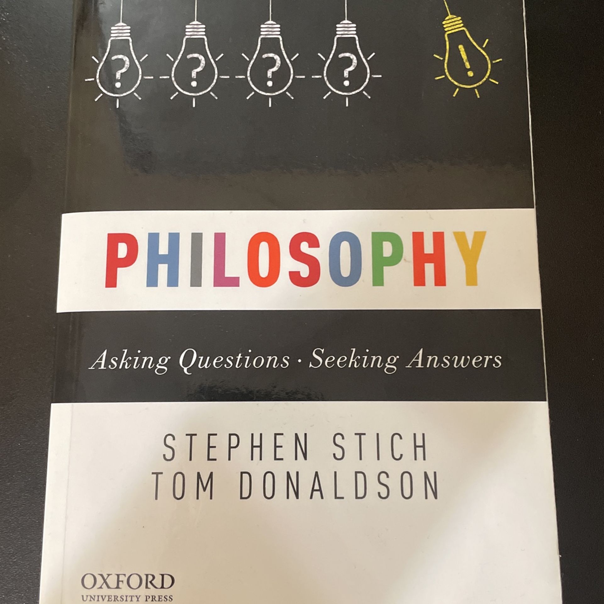 Philosophy Book - Asking Questions Seeking Answers