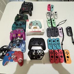 Nintendo switch controllers joycons pro controllers