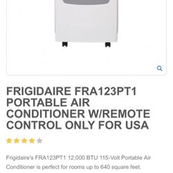 Frigidaire air Conditioner 