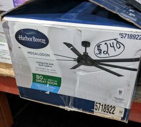 80in Ceiling Fan with Wall Control - Megalodon