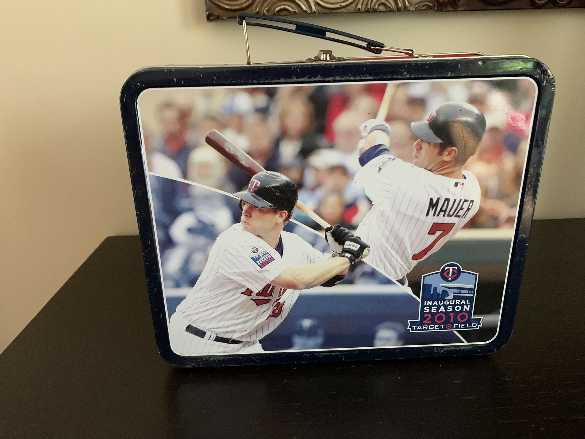 Joe Mauer Lunchbox & Twins Pillow