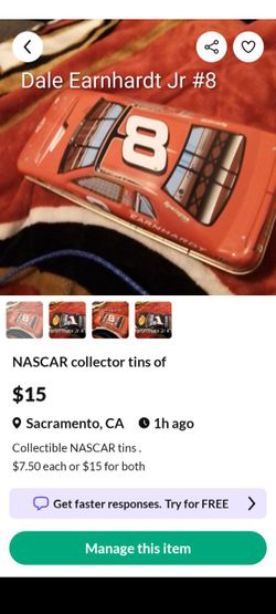 NASCAR collector tins