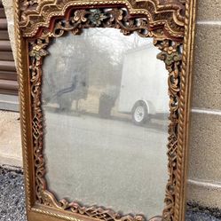Vintage Gold Accent Mirror 1800 Circa