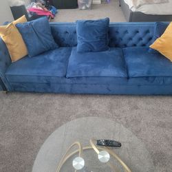 Blue sofa