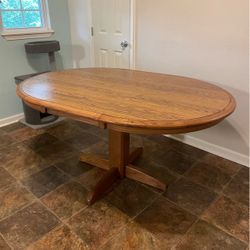 Vintage Wood Dining table with leaf Walter of Wabash Made in USA