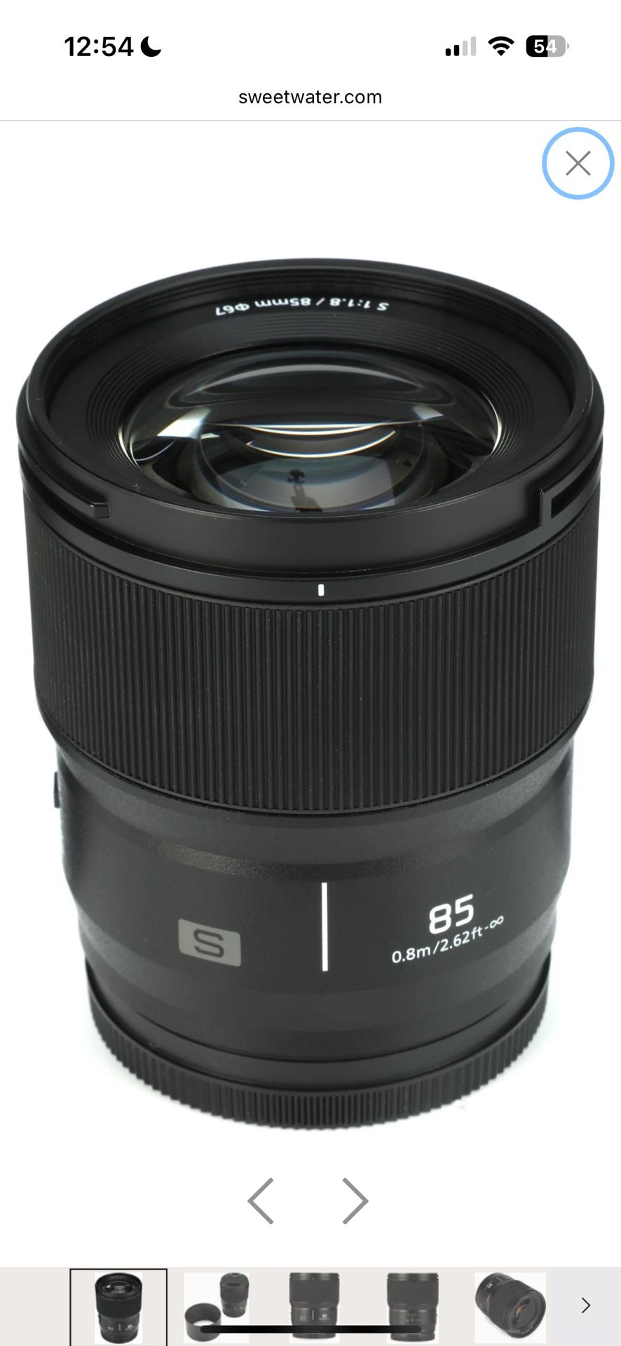 Panasonic LUMIX S Lens 85mm L Mount