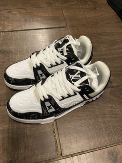 Lv (Louis Vuitton) Trainers, Black/White, Size 9.5 
