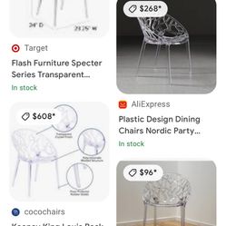 Elegant, Transparent Chair