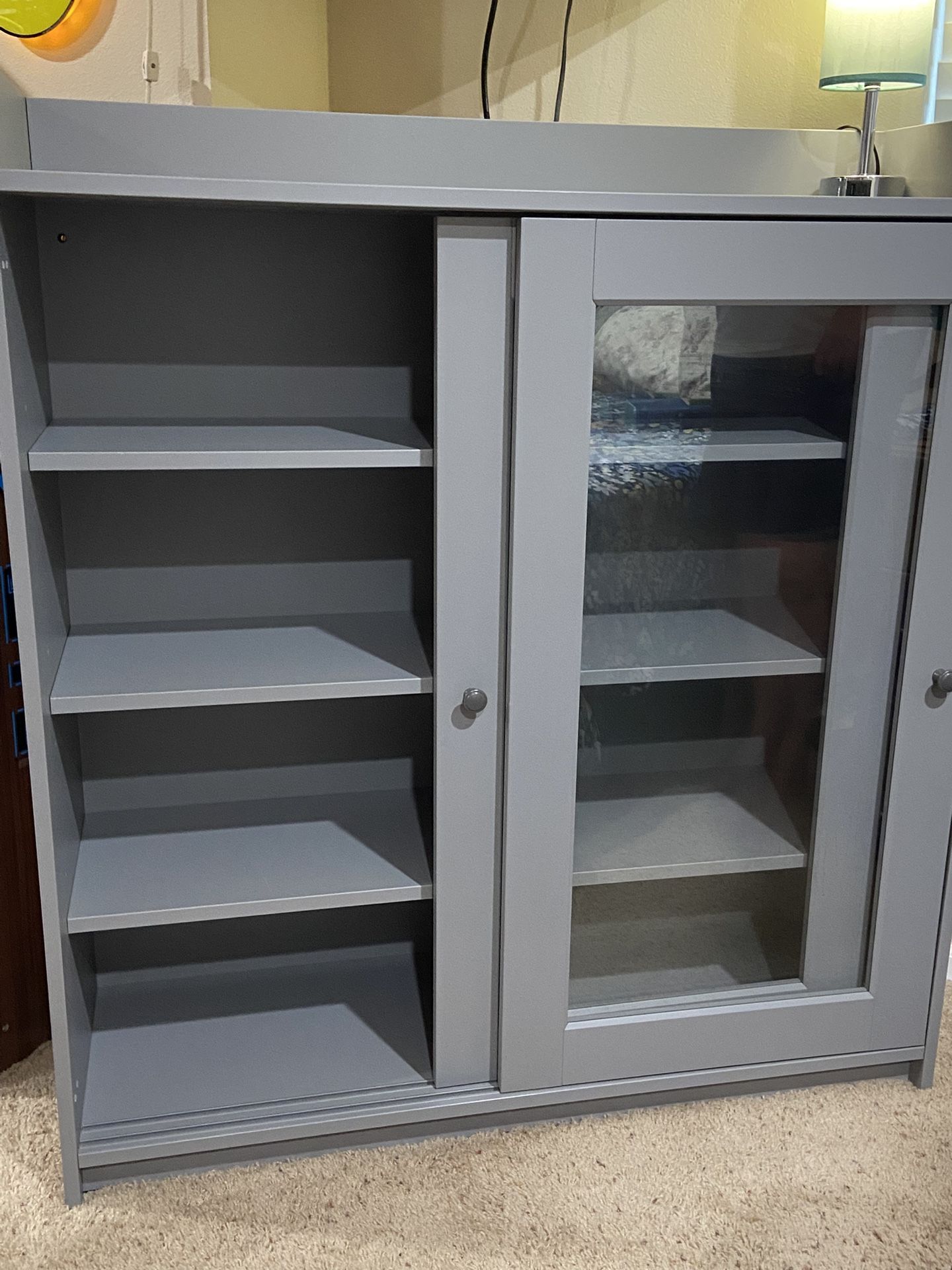 Ikea Cabinet With Sliding Doors and Adjustable Shelves