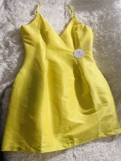 Yellow Mini Dress