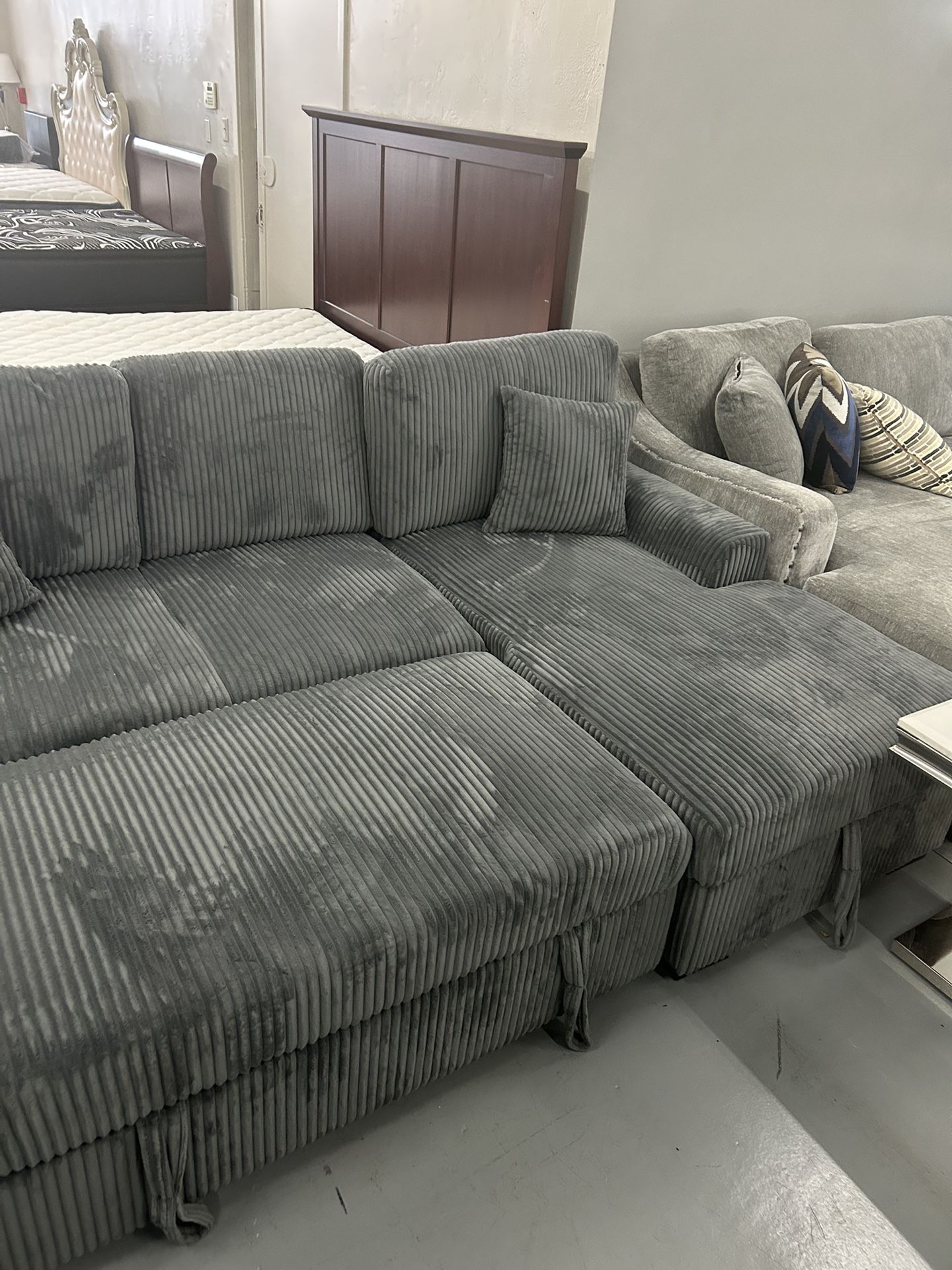 Sofa Sleeper With Lounger‼️✨Same Day Delivery 🚚