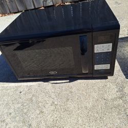Black Medium Size Microwave.  