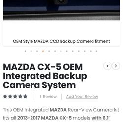 OEM Back Up Camera For 2013-2017 Mazda CX-5