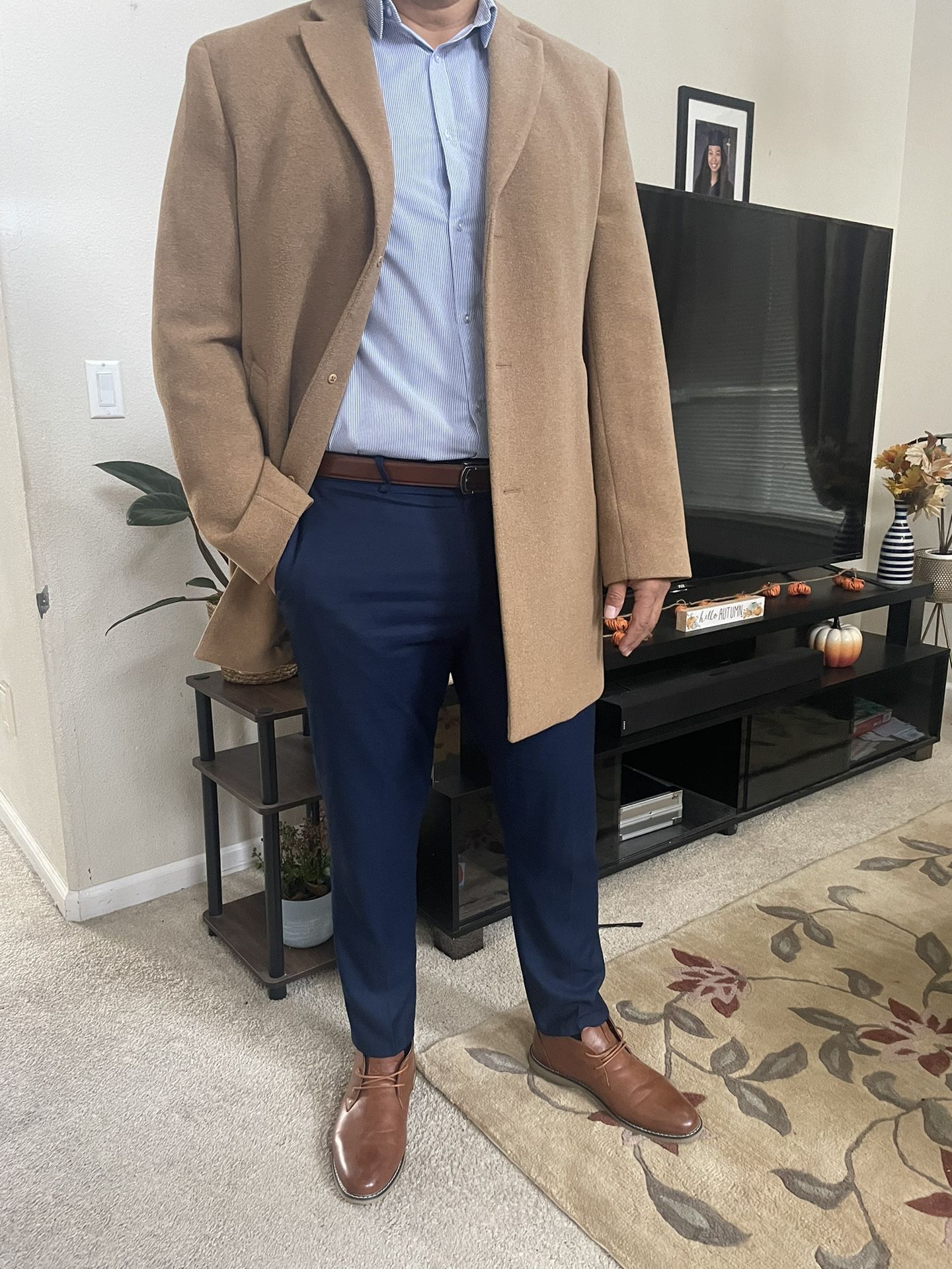 calvin klein slim fit dress topcoat Wool Coat Overcoat Mens Macys Mens Overcoat Calvin Klein Prosper Overcoat  Slim Fit Macys