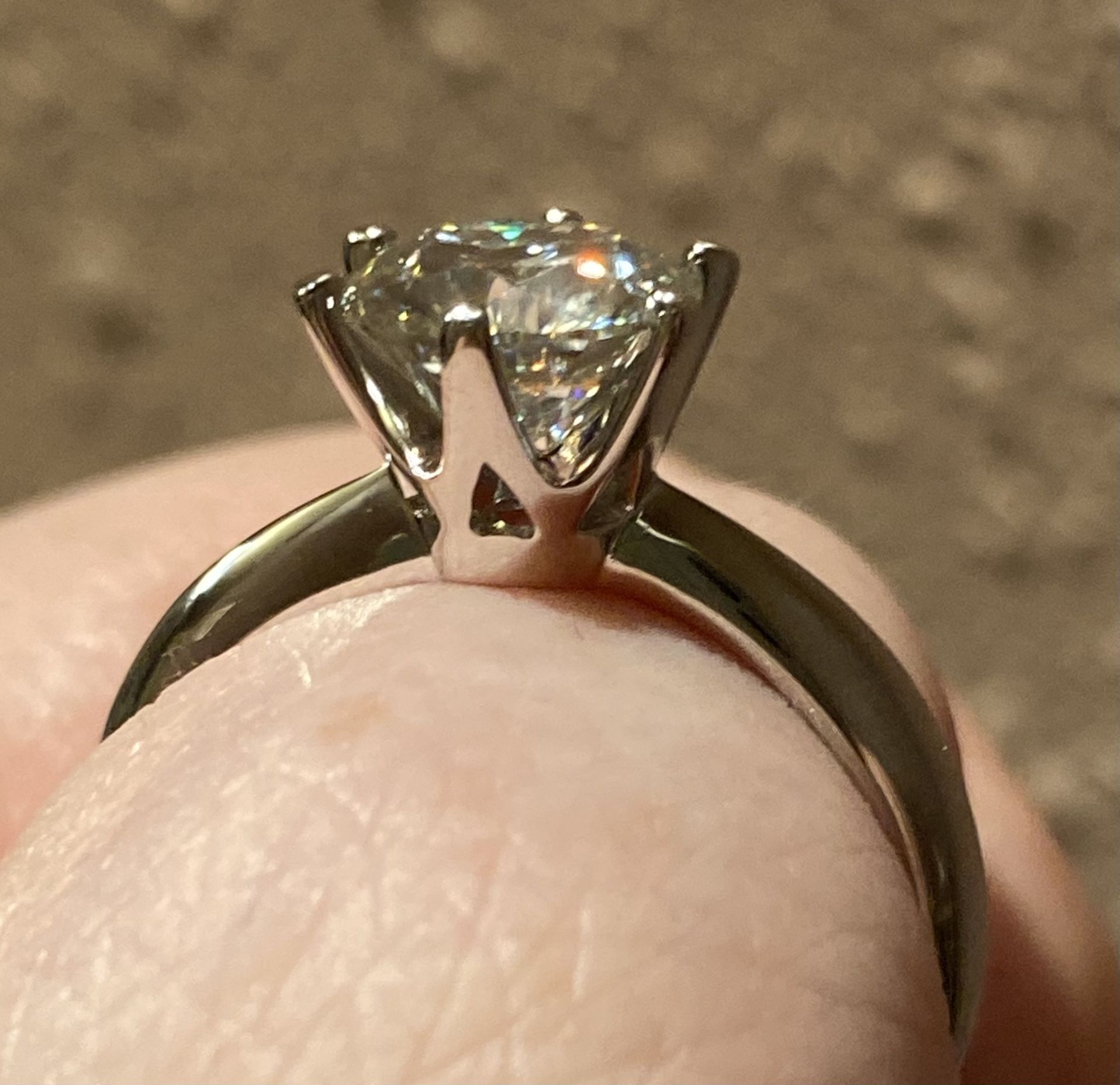 3CT Diamond Moissanite Ring Sz 7.5 Or 10