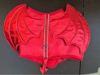 Red Devil Wings Pet Costume Harness