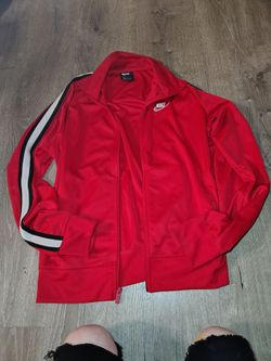 Nike Sportswear Track Jacket - Red/Black/White - Size Large