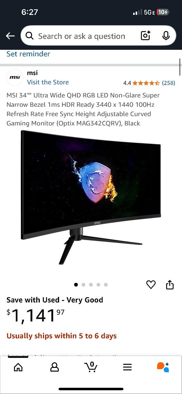 Msi Curved Computer Monitor