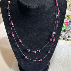 Multistrand Floating Necklace Made By TKays 