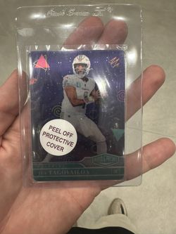 2022 Panini Plates & Patches Dolphins Tua Tagovailoa Steel Plate /25