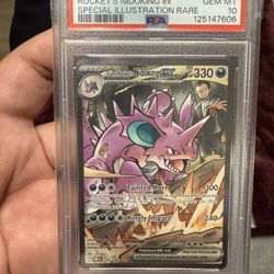 Rockets Nidoking EX Special Illustration PSA 10