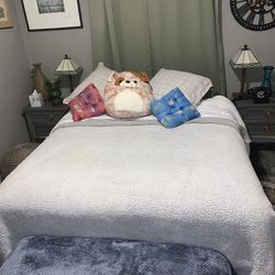 CHOICE Of Spare Room BEDS: Full Size Mattress, Box Spring, Platform Frame OR Queen Mattress And Platform Frame