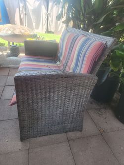Wicker patio set
