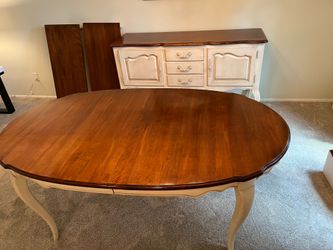 Ethan Allen country French dining set used