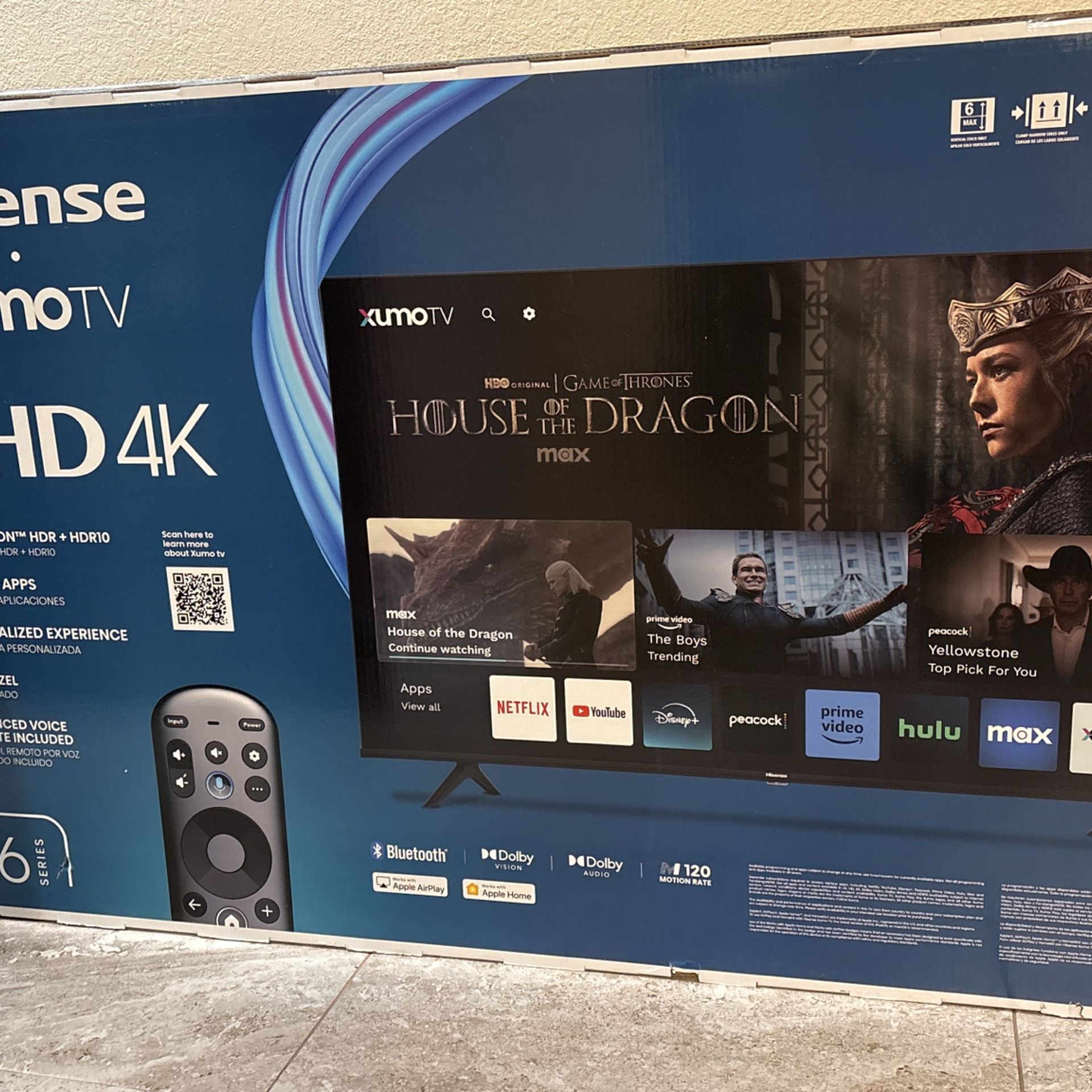 Hisense 55 Inch Smart Tv 4K New