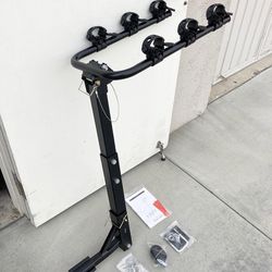 (New) $65 Tile Foldable 3-Bike Rack Mount Bicycle Carrier for 2” Hitch Trucks SUVs 110lbs Max 