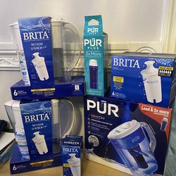 Brita/PUR water pitcher and filters