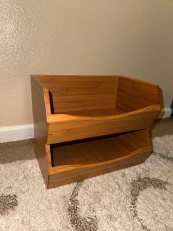 Bamboo Premium Organizer Storage Bins