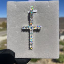 Moissanite Cross Pendant