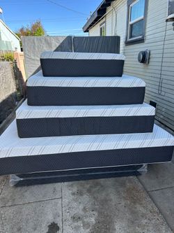 King size mattress pillow top new bedframe not included sold separately