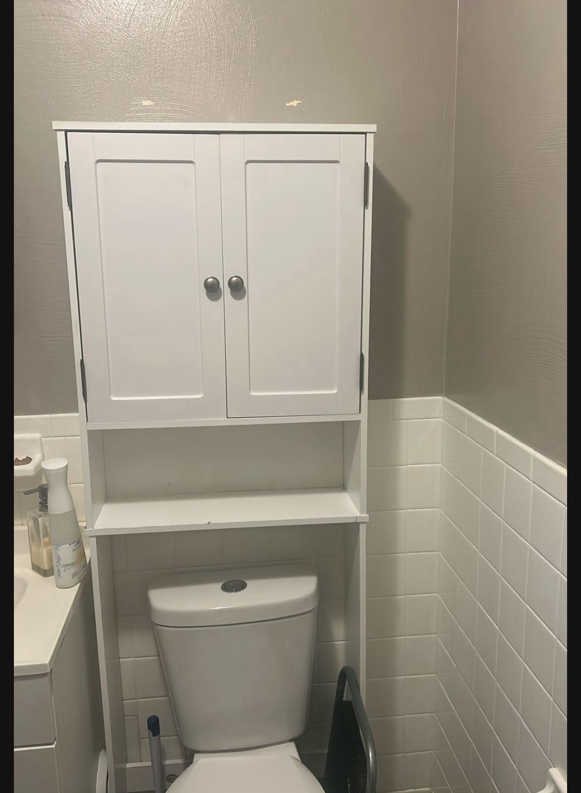 Over Toilet Towel Cabinet