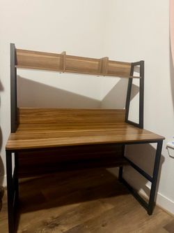 47” Desk with Shelves