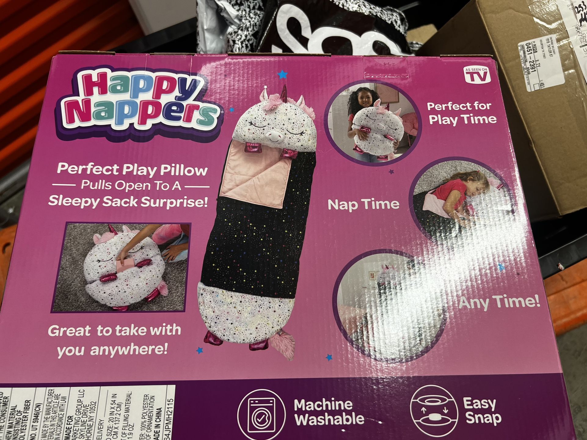 Snuggles Happy Nappers kids Play Pillow Sleeping Bag