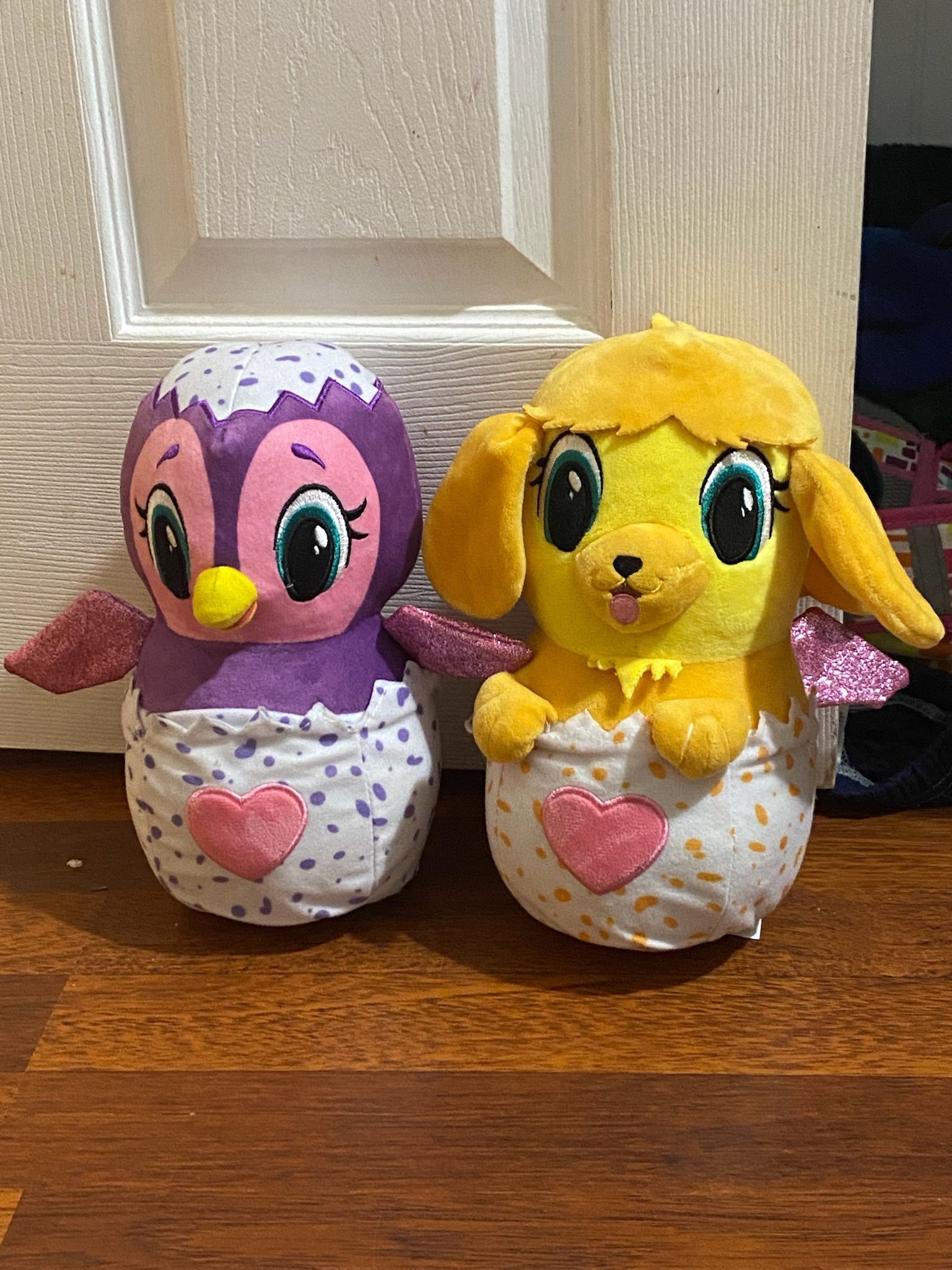 Pair Of Plush Hatchimals Hatchtopia PENGUALA & PUPPIT 9 Inch Stuffed Toy Characters - See My Other Items 😃