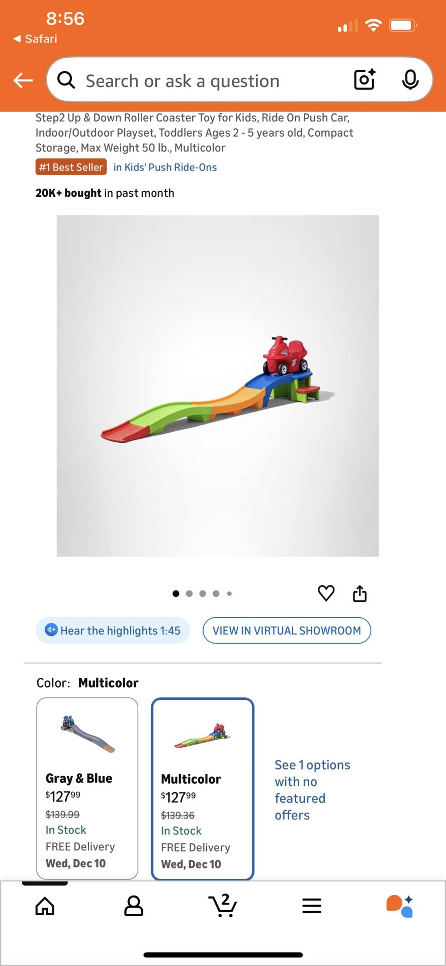 Step2 Up And Down Roller Coaster For Kids