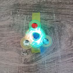 LED Light Up Yellow Fidget Spinner Bracelet 