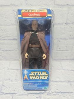 2002 New Hasbro Star Wars Attack of the Clones Count Dooku 12" Figure