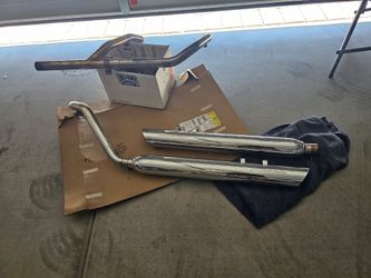Chrome dual Screaming Eagles exhaust