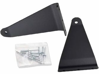 Full Size Upper Roof Windshield Pro-fit Cage Mounting Brackets for 50"/52'' Curved LED Light Bar Compatible with Polaris Ranger 570/900/1000