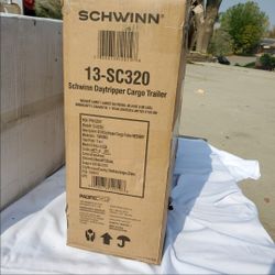 Schwinn Day Tripper Cargo Bike Trailer Folding Frame Quick Release Wheels