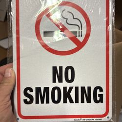 2 No Smoking Sign
