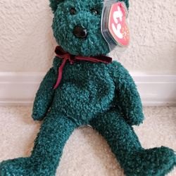 Ty Collectable Beanie Babies  2001 Holiday Teddy Christmas Bear Beanie Babies 